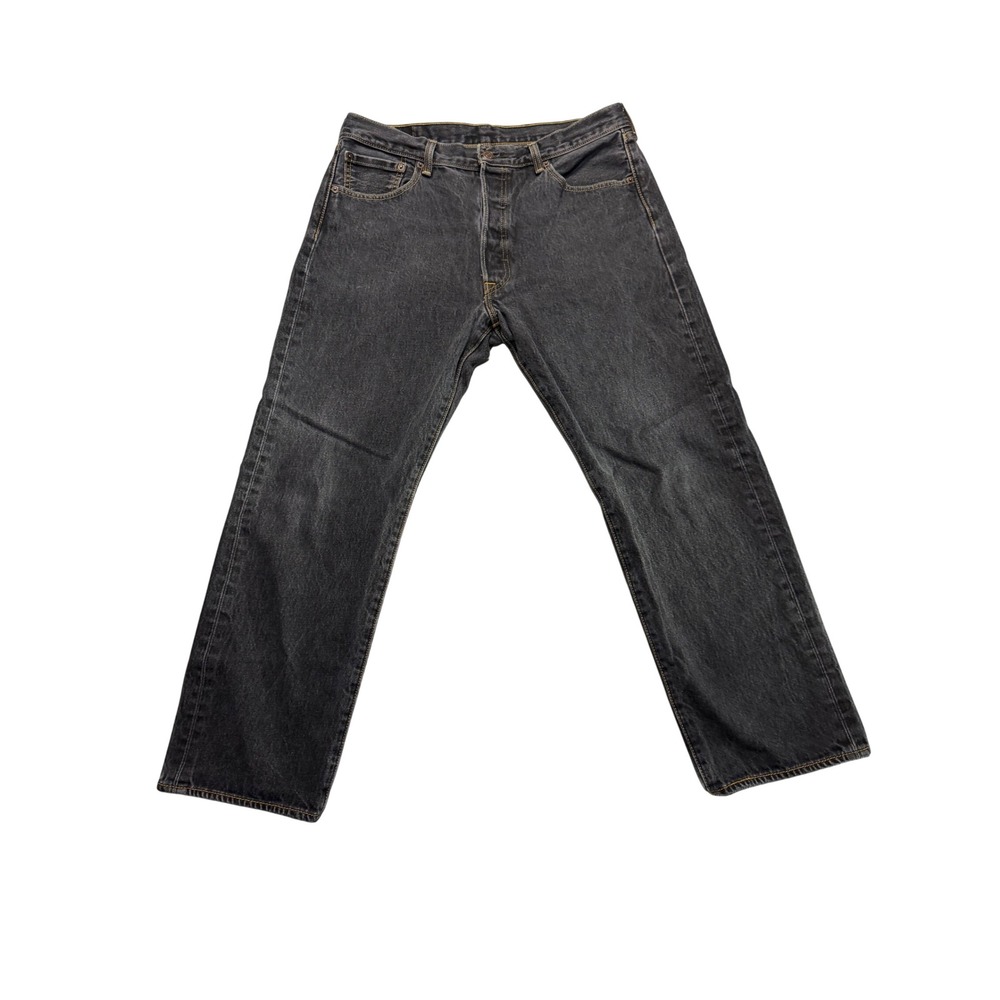 Levi's 501 Original Fit Jeans Mens 36x30 Faded Black Straight Leg 00501-0226
